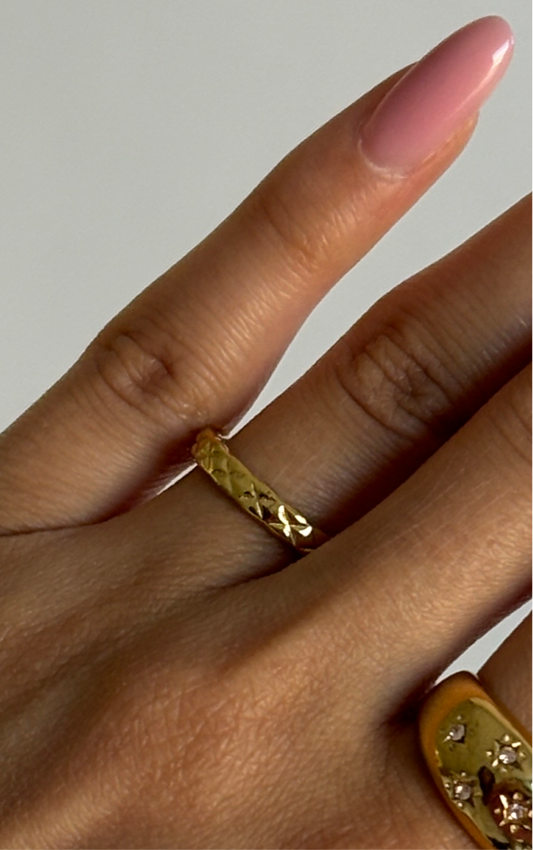 Snake Print Ring