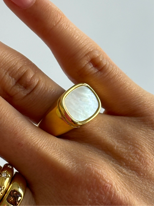 Pearl Statement Ring