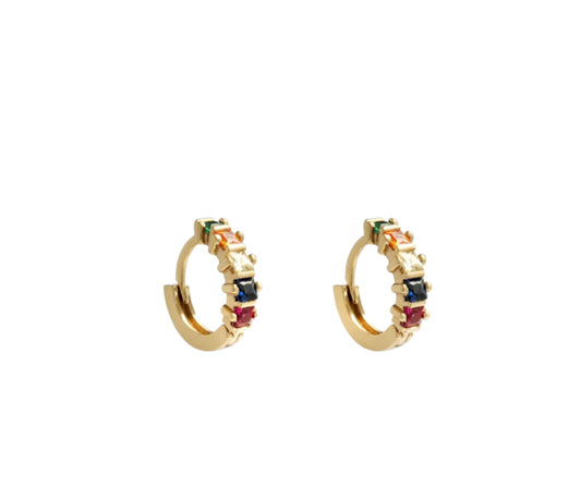 Colorful Little Hoops Earrings